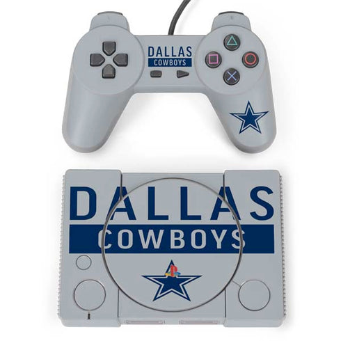 NFL Dallas Cowboys Silver Performance Series PlayStation Classic Bundle Skin