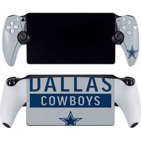 NFL Dallas Cowboys Silver Performance Series PlayStation Portal Remote Player Skin