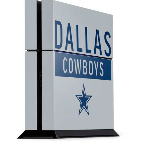 NFL Dallas Cowboys Silver Performance Series PS4 Console Skin