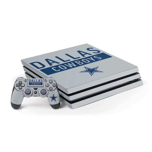 NFL Dallas Cowboys Silver Performance Series PS4 Pro Bundle Skin