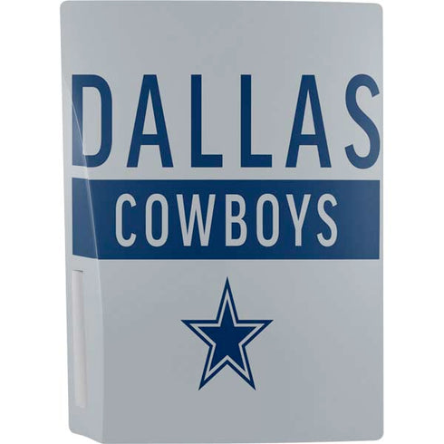NFL Dallas Cowboys Silver Performance Series PS5 Console Skin