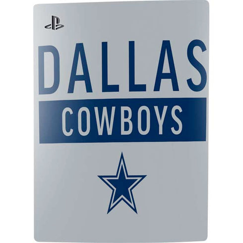 NFL Dallas Cowboys Silver Performance Series PS5 Digital Edition Console Skin