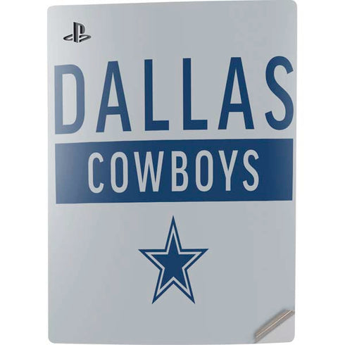 NFL Dallas Cowboys Silver Performance Series PS5 Digital Edition Console Skin