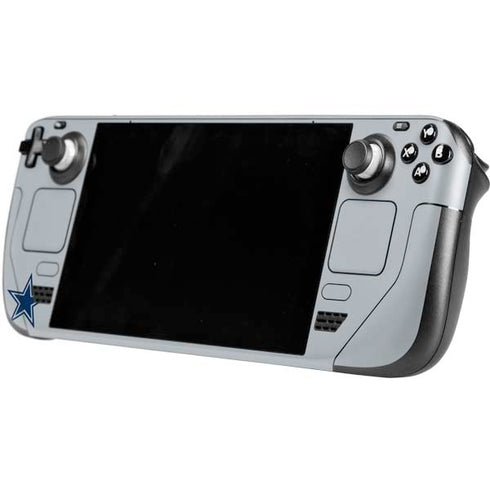 NFL Dallas Cowboys Silver Performance Series Steam Deck Handheld Gaming Computer Skin
