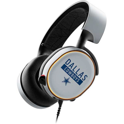 NFL Dallas Cowboys Silver Performance Series SteelSeries Arctis 5 Skin
