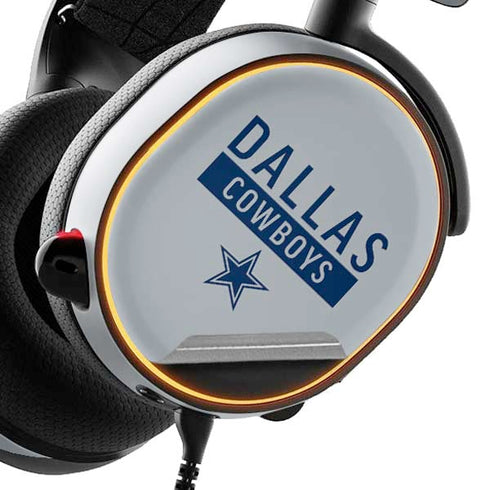 NFL Dallas Cowboys Silver Performance Series SteelSeries Arctis 5 Skin