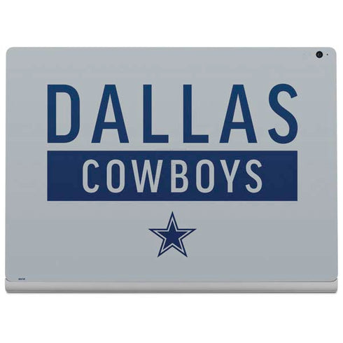 NFL Dallas Cowboys Silver Performance Series Surface Book 2 15in Skin