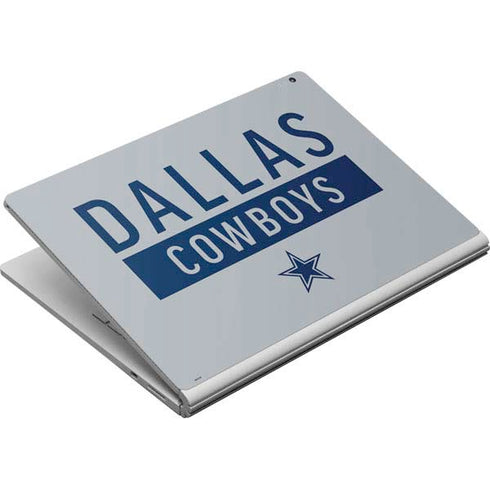 NFL Dallas Cowboys Silver Performance Series Surface Book Skin