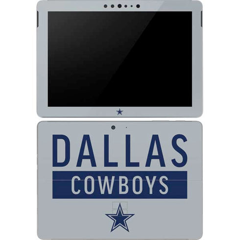 NFL Dallas Cowboys Silver Performance Series Surface Go Skin