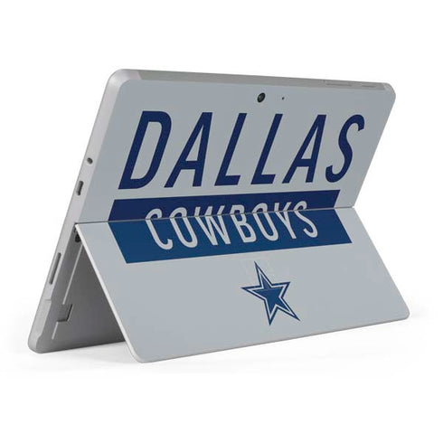 NFL Dallas Cowboys Silver Performance Series Surface Go Skin