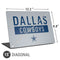 NFL Dallas Cowboys Silver Performance Series Universal Laptop 15in (12.2 x 8.8in) Skin