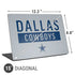 NFL Dallas Cowboys Silver Performance Series Universal Laptop 15in (12.2 x 8.8in) Skin