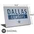 NFL Dallas Cowboys Silver Performance Series Universal Laptop 18in (14.6 x 10.6in) Skin