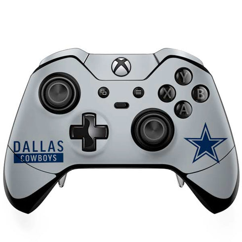 NFL Dallas Cowboys Silver Performance Series Xbox One Elite Controller Skin