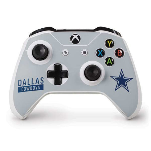 NFL Dallas Cowboys Silver Performance Series Xbox One S Controller Skin