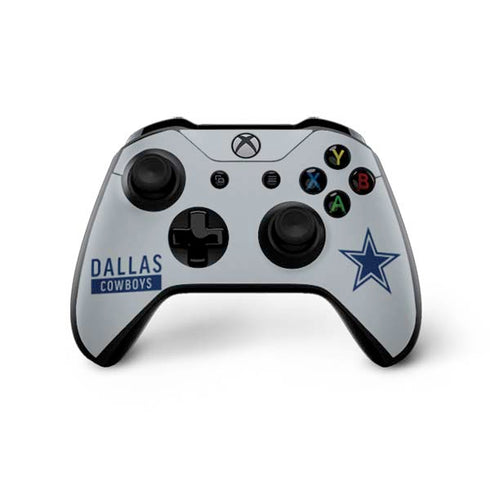 NFL Dallas Cowboys Silver Performance Series Xbox One X Controller Skin