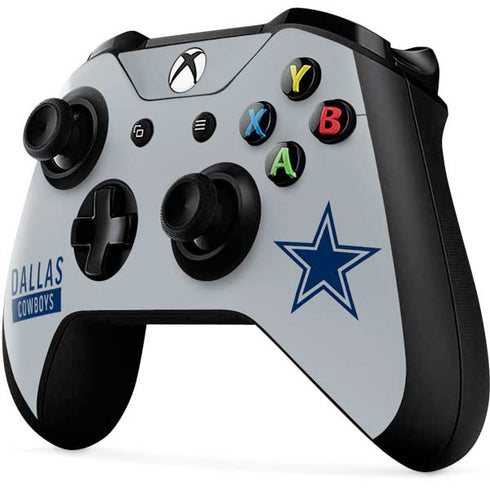 NFL Dallas Cowboys Silver Performance Series Xbox One X Controller Skin