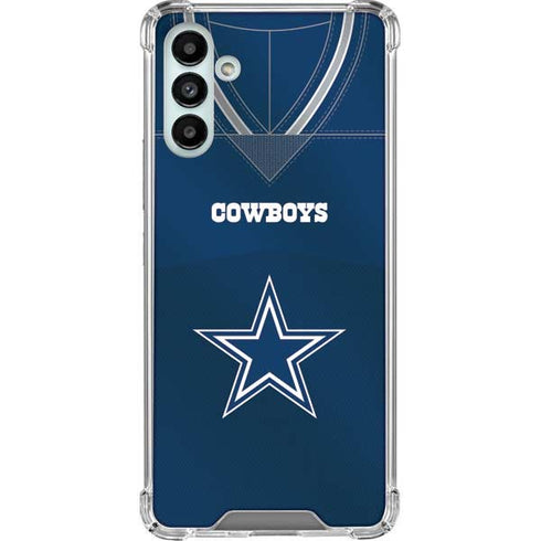 NFL Dallas Cowboys Team Jersey Galaxy A13 5G Clear Case