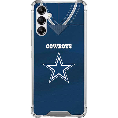 NFL Dallas Cowboys Team Jersey Galaxy A15 5G Clear Case