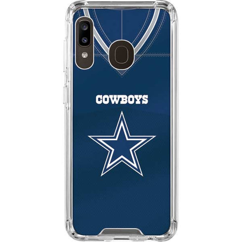 NFL Dallas Cowboys Team Jersey Galaxy A30 Clear Case
