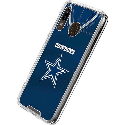 NFL Dallas Cowboys Team Jersey Galaxy A30 Clear Case