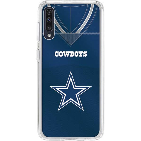 NFL Dallas Cowboys Team Jersey Galaxy A50 Clear Case