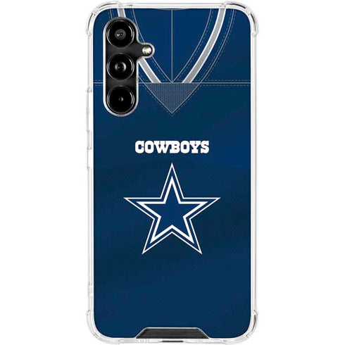 NFL Dallas Cowboys Team Jersey Galaxy A54 5G Clear Case