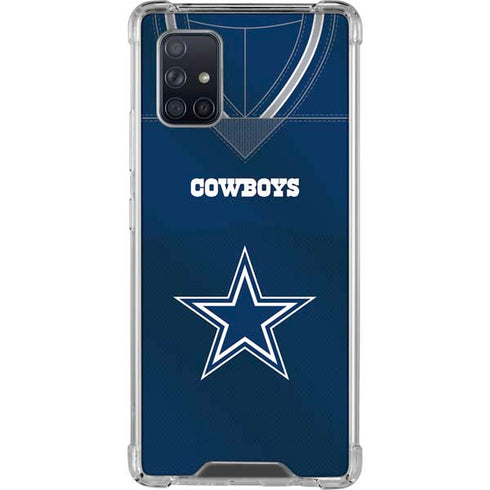 NFL Dallas Cowboys Team Jersey Galaxy A71 5G Clear Case