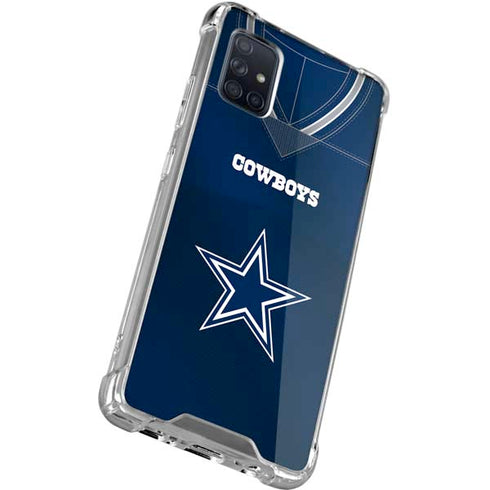 NFL Dallas Cowboys Team Jersey Galaxy A71 5G Clear Case
