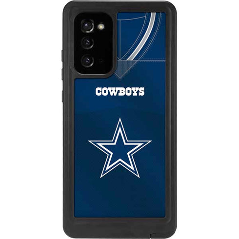 NFL Dallas Cowboys Team Jersey Galaxy Note20 5G Waterproof Case