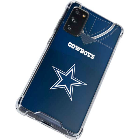 NFL Dallas Cowboys Team Jersey Galaxy S20 FE Clear Case