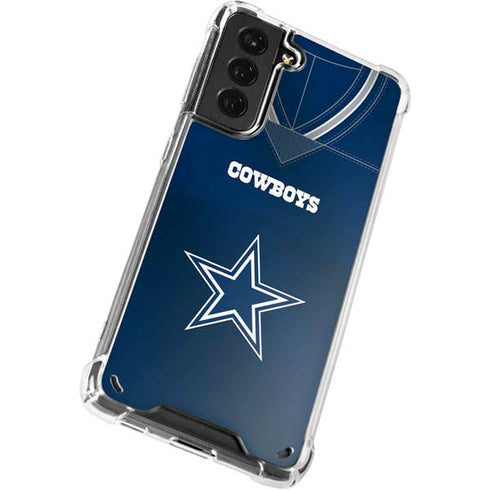 NFL Dallas Cowboys Team Jersey Galaxy S21 5G Clear Case