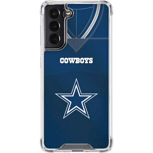 NFL Dallas Cowboys Team Jersey Galaxy S22 Clear Case