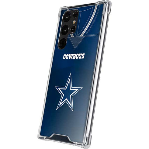 NFL Dallas Cowboys Team Jersey Galaxy S22 Ultra Clear Case