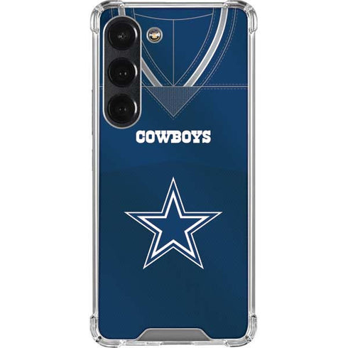 NFL Dallas Cowboys Team Jersey Galaxy S23 Clear Case