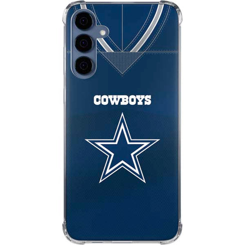 NFL Dallas Cowboys Team Jersey Galaxy S24 Clear Case