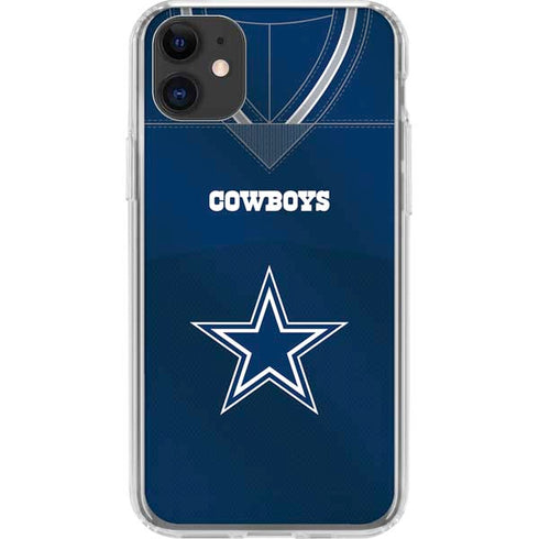 NFL Dallas Cowboys Team Jersey iPhone 11 Clear Case