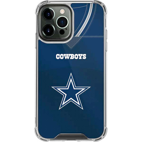 NFL Dallas Cowboys Team Jersey iPhone 13 Pro Max Clear Case
