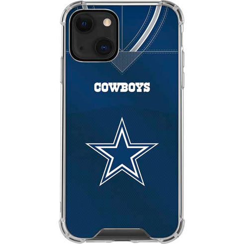 NFL Dallas Cowboys Team Jersey iPhone 15 Plus Clear Case
