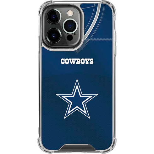 NFL Dallas Cowboys Team Jersey iPhone 14 Pro Clear Case