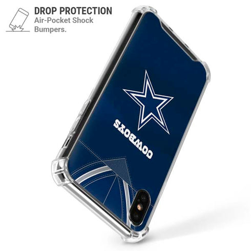 NFL Dallas Cowboys Team Jersey iPhone XS Max Clear Case