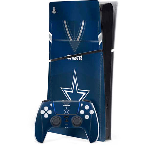 NFL Dallas Cowboys Team Jersey PS5 Slim Digital Edition Console Skin
