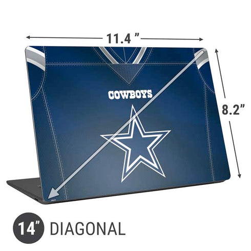 NFL Dallas Cowboys Team Jersey Universal Laptop 14in (11.4 x 8.2in) Skin