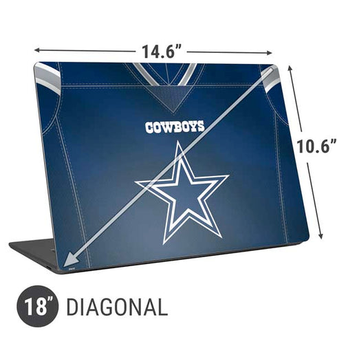 NFL Dallas Cowboys Team Jersey Universal Laptop 18in (14.6 x 10.6in) Skin