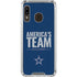 NFL Dallas Cowboys Team Motto Galaxy A30 Clear Case