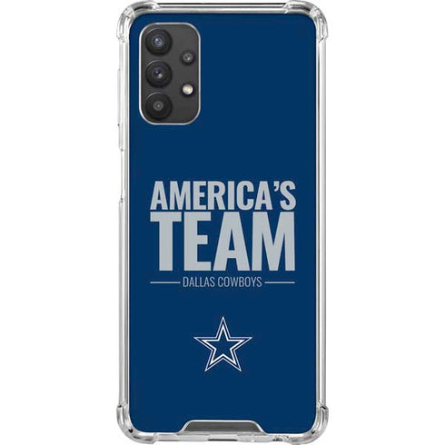 NFL Dallas Cowboys Team Motto Galaxy A32 5G Clear Case
