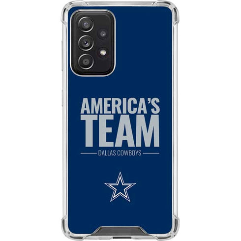 NFL Dallas Cowboys Team Motto Galaxy A52 5G Clear Case
