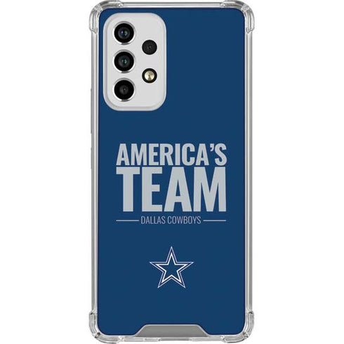 NFL Dallas Cowboys Team Motto Galaxy A53 5G Clear Case