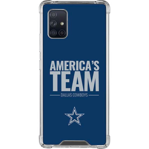 NFL Dallas Cowboys Team Motto Galaxy A71 5G Clear Case