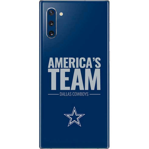 NFL Dallas Cowboys Team Motto Galaxy Note 10 Skin